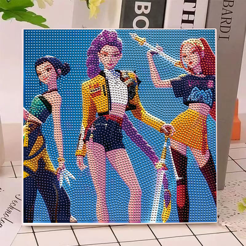 Home Improvement Diy - Kit Pittura Diamante Anime Hunters Girls